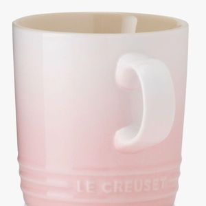 NEW Le Creuset Second Choix Stoneware Tea Coffee Mug Shell Pink Pastel 350ml